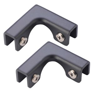 Ioensy - Protectores De Esquina Con Clip Para Conector De Vidrio, 2 Piezas, Para Fijación De Vitrina De Vidrio De 3 A 7Mm