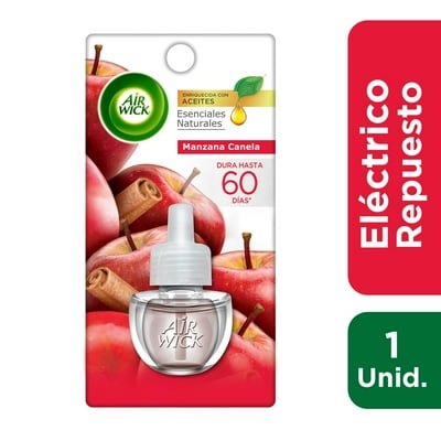 Desodorante Ambiental Repuesto Eléctrico Aceite Manzana - Canela Blister 21 Ml Air Wick