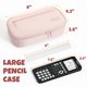 thumbnail image 4 of Estuche de lápices SUNEE 23 cm de gran capacidad, nylon rosa, 4 of 7