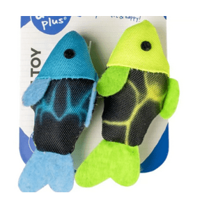Genérico - Juguete Pez De Peluche Para Gatos Set 2