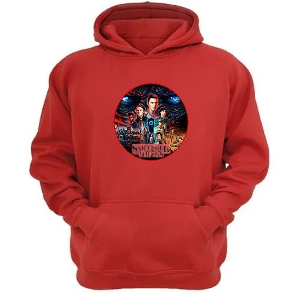 Genérico - Polerón Canguro Stranger Things Rojo Talla Xs Unisex
