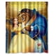 thumbnail image 1 of Cortina de ducha de La Bella y la Bestia, juego de cortinas de baño con ganchos, tamaño 60 x 72 pulgadas, 1 of 3