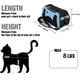 thumbnail image 2 of Transportadora para Gatos ZaneSun Plegable y de Lado Suave Azul 40x19x26cm, 2 of 6