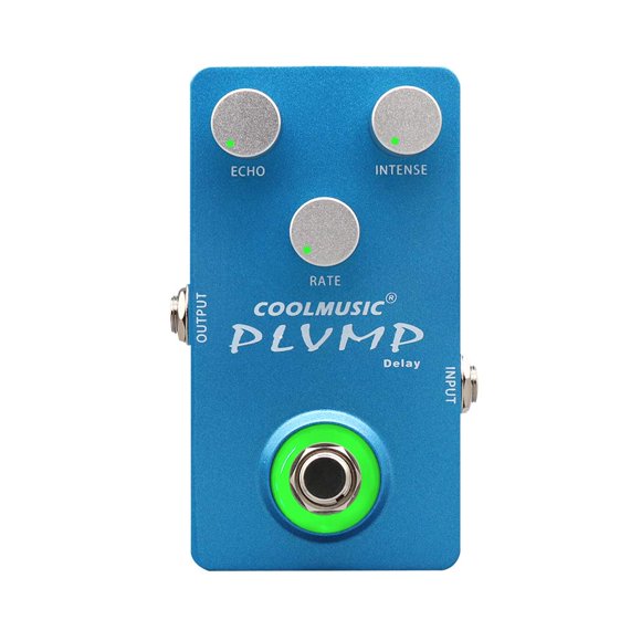 Pedal de retardo para guitarra Coolmusic C-DE01 Bass Effect Blue