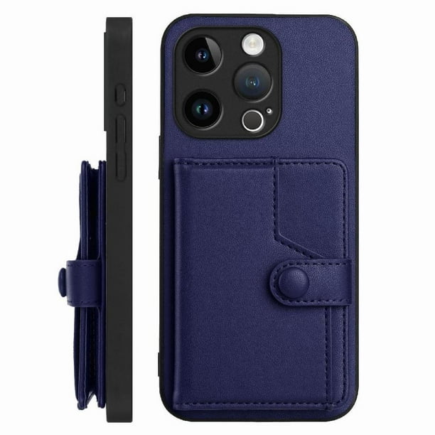 FOXDOCK Funda para iPhone 15 pro con Bloqueo RFID - Diseño Elegante con Cierre de Botón