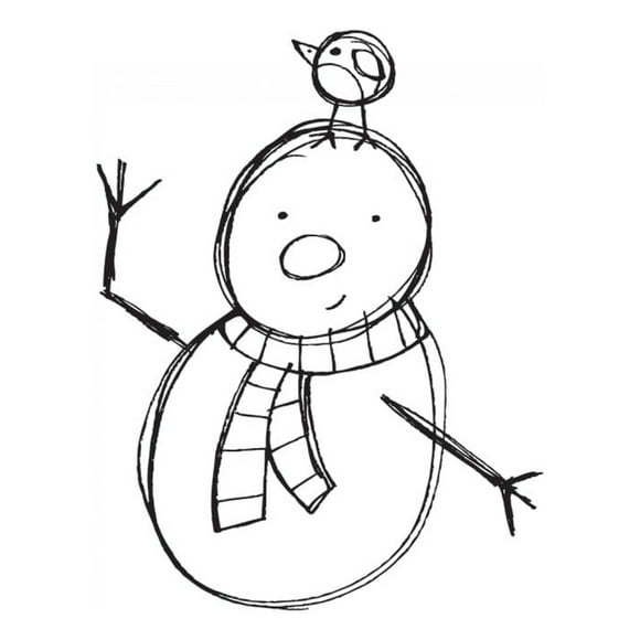 Decomural Christmas Snowman Festive Xmas WS-34400