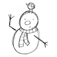 Rienda Libre Graphics - Decomural Christmas Snowman Festive Xmas Ws-34400