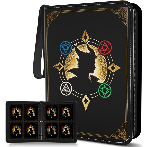 Carpeta para Cartas OSTENBIG de 400 Bolsillos con 3 Anillos y Cremallera
