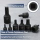 thumbnail image 3 of Juego de enchufes Bates Impact Torx Bit, 13 piezas T10-T60 1/4, 3/8 y 1/2, 3 of 6