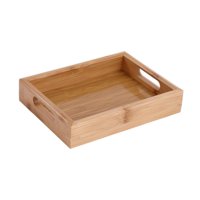 Bothyi - Bandeja De Bambú Para Servir Comida, Para El Desayuno, La Cena, El Pan Y Los Postres