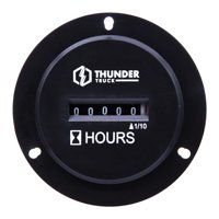 Thunder - Horometro 70Mm Diametro 0,0-9999,9H 10-80V 2Pines Apernable