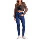 thumbnail image 2 of INSPIRE CHIC Chaqueta Bomber Crop para Mujer de Malla Transparente Ligera con Mangas Largas L Marrón, 2 of 6