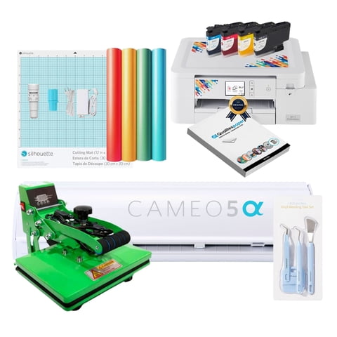 Silhouette - Kit Inicio Cameo 5 Alfa White + Estampadora