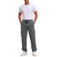 thumbnail image 2 of Pantalones de chándal forrados de vellón para hombre con múltiples bolsillos y cintura con cordón, pantalones cargo 34 gris, 2 of 6