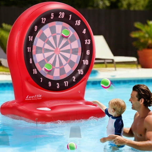 Juego Inflable de Lanzamiento de Dardos Luottis 107x75 cm Juguete para Piscina