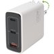 thumbnail image 4 of Cargador Vebner Rápido 100W Doble USB-C Más USB-A GaN Blanco, 4 of 5