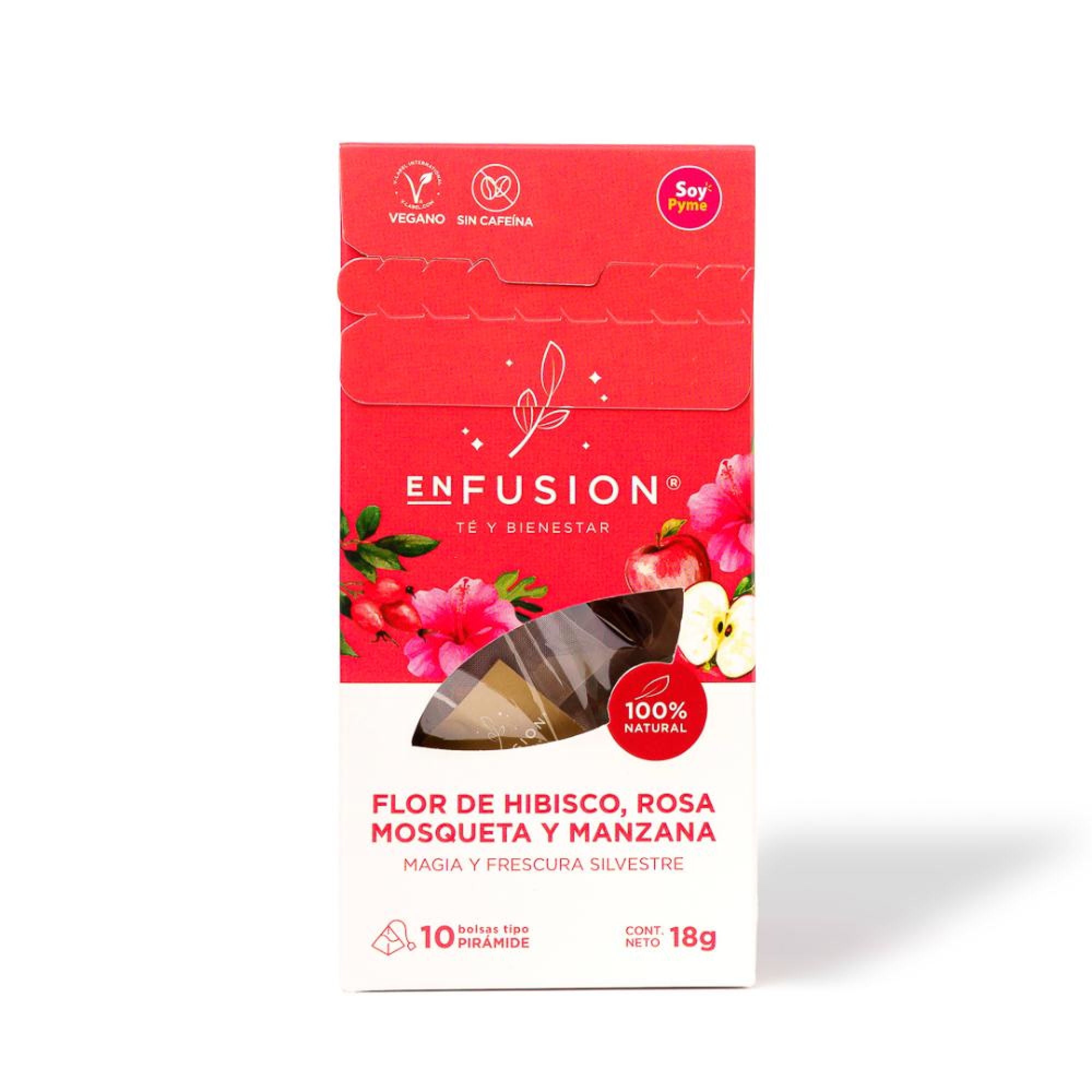 Infusión Hibisco, Manzana Y Canela Caja 20 g Enfusion Té Y Bienestar