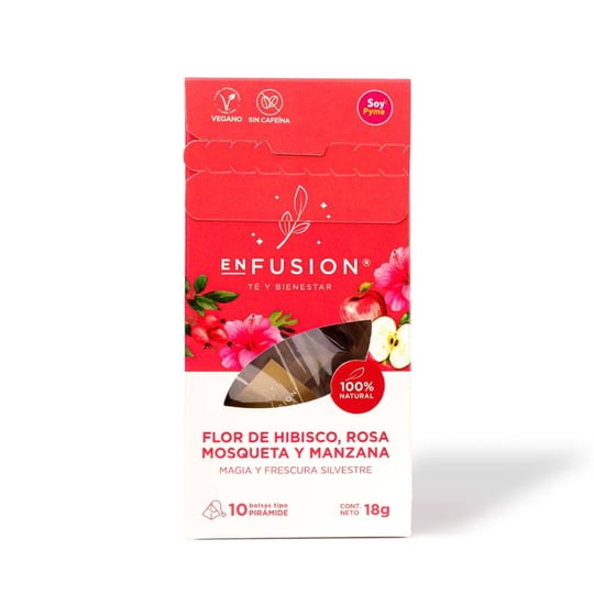 Infusión Hibisco, Manzana Y Canela Caja 20 g Enfusion Té Y Bienestar
