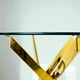 thumbnail image 3 of Mesa de comedor Redonda Dorada Dubai 100 cm, 3 of 3