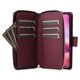 thumbnail image 3 of Funda Cartera con Cremallera y Correa para Samsung Galaxy S22 Plus 5G Soporte y Tarjetero Rojo, 3 of 6