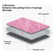 thumbnail image 2 of Funda Asiento Rosa Mariposa de Tela Poliéster para Auto, 2 of 3