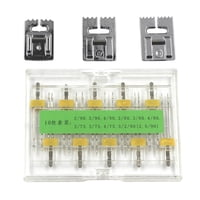 Magideal - Herramientas Para Máquinas De Coser Gemelas, Portátiles De Tamaño Mixto, Universales, Prensatelas Para El Hogar, Piezas De Repuesto Dobles Para Manual Estilo A