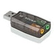 thumbnail image 1 of Adaptador de sonido 7.1 USB Externo Audifono Microfono Auxiliar Tarjeta 3.5 Audio multicolor, 1 of 8