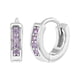 thumbnail image 1 of Argollas de plata 925 y circones rosados para niñas y adolescentes, 1 of 2