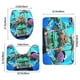 thumbnail image 3 of Juego de Alfombras de Baño Mighty MonsterWheelies Terciopelo Coral 3 Piezas, 3 of 6