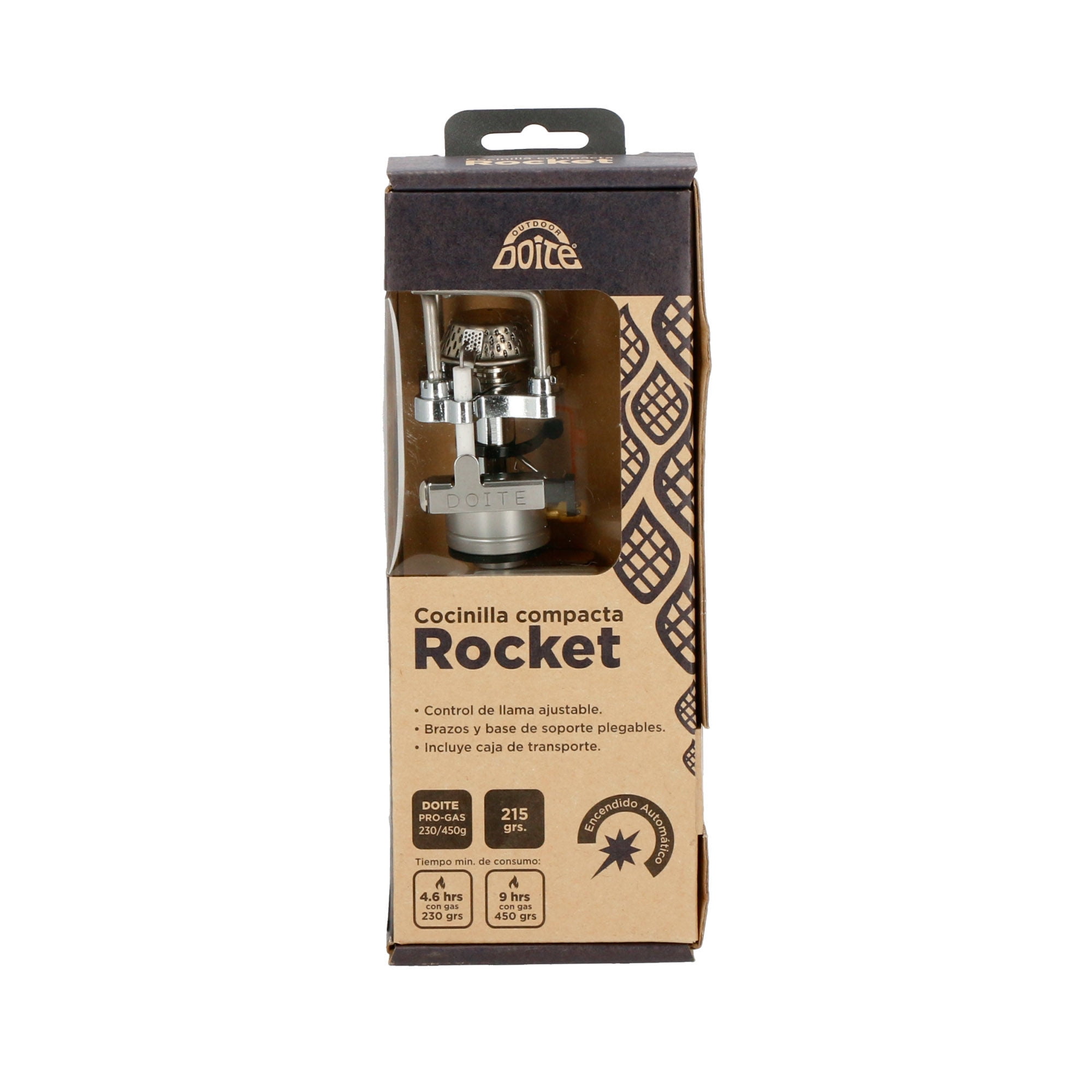 Cocinilla Compacta Rocket Plateado Doite