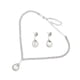 thumbnail image 1 of Lágrima Rhinestone Joyería Collar Pendiente Conjunto Boda Fiesta Nupcial, 1 of 3