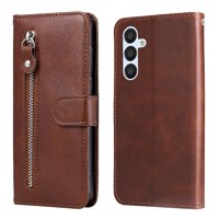 Gangxun - Funda Con Cremallera Para Samsung Galaxy A34 5G, Carcasa Cartera De Cuero Pu Con Soporte Y Tarjetero