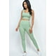 thumbnail image 1 of Conjunto de Top Corto y Leggings Acanalados, 1 of 2