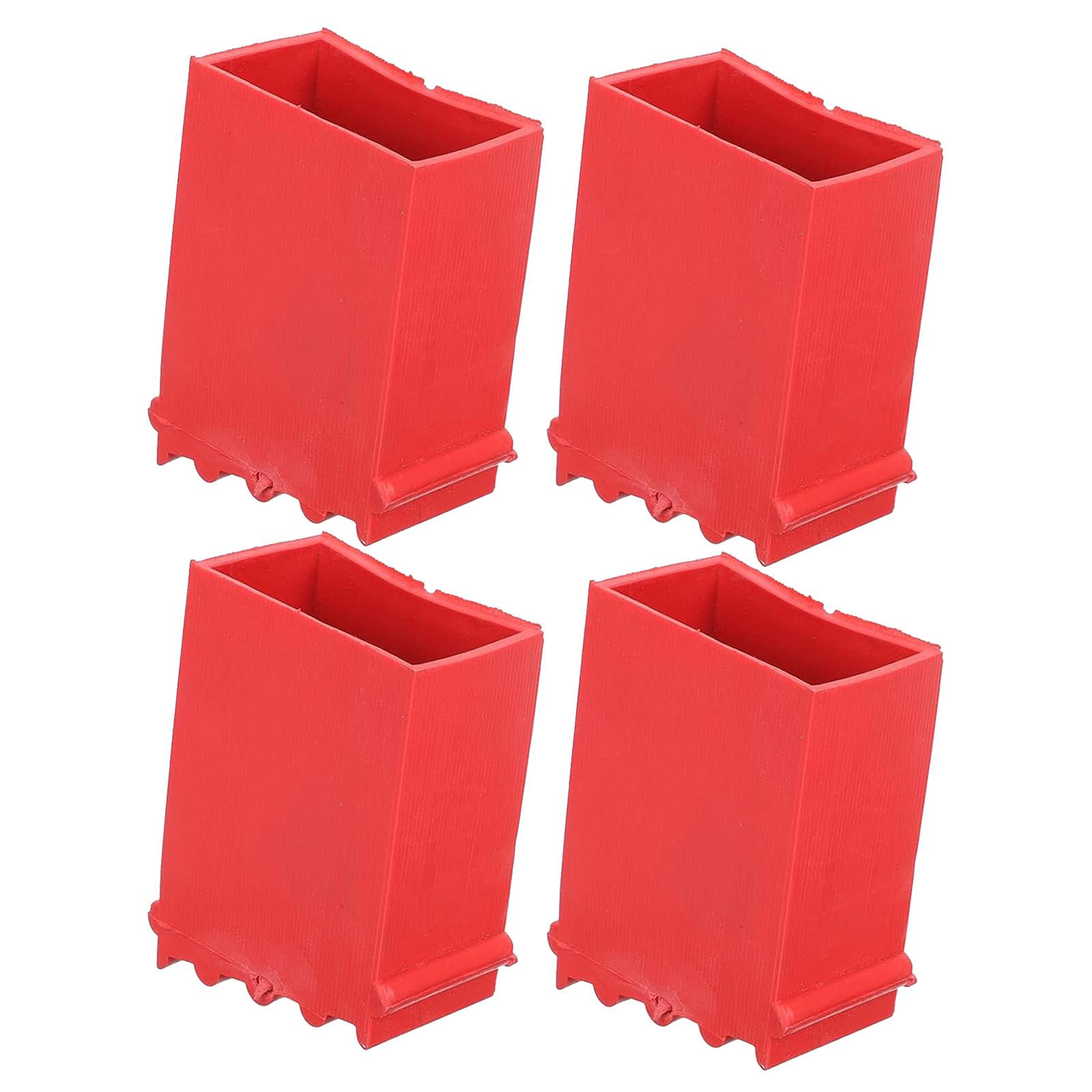 Magideal - Almohadillas Para Pies De Escalera, 4 Uds., Accesorios De Escalera De Extensión, Duraderos Y Convenientes, Se Adapta A La Mayoría De Las Escaleras, Pr 5 Cm X 28 Cm