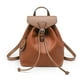 thumbnail image 1 of Smile Face String Lady's Backpack Color Matching Multifuction Soft Women Handbag Water Proof Licthi Grain PU Leather Causal Bags, 1 of 3
