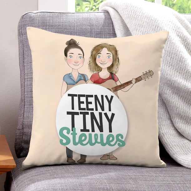 Teeny y Tiny Fundas de almohada de terciopelo con tema, regalos de funda de almohada, decoración para el hogar, cojín de lanzar, regalo de cumpleaños para fans y parejas.40*40cm.