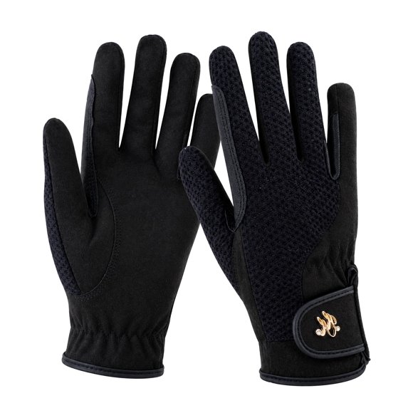 Guantes de equitación Harrison Howard para mujer, elásticos