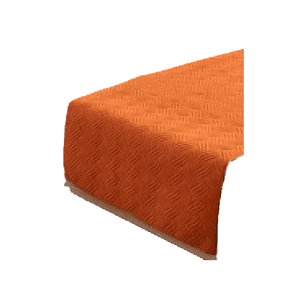 Genérico - Piecera De Cama Terciopelo Plush King + 2 Fundas 70X210 Cm Color Naranja