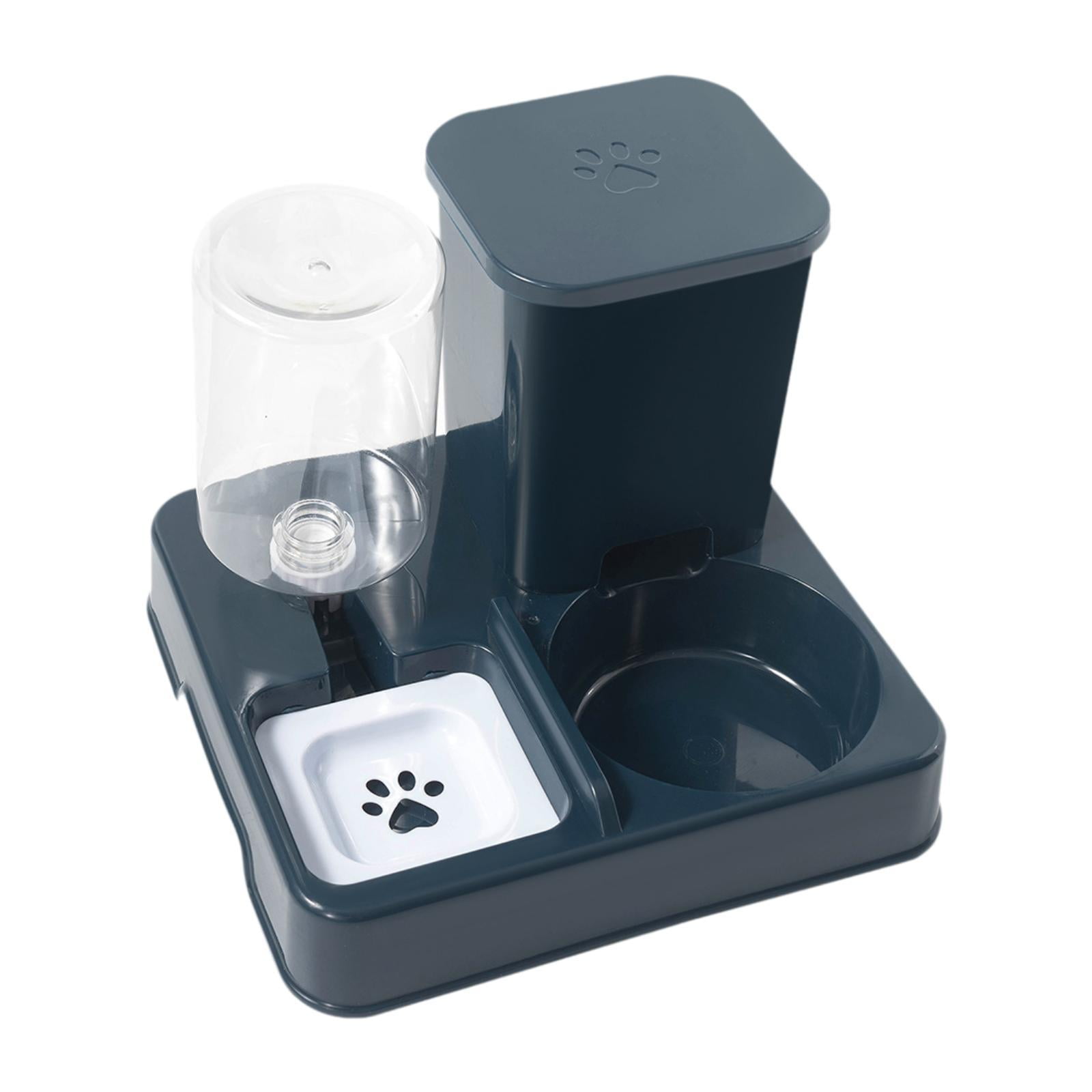 Magideal - 2 En 1 Agua Automática De Mascotas, Dispensador De Agua De Gato Y Tazón De Alimentos Que Bebe Tazón Portátil Alimentador Automático De Mascotas Para M