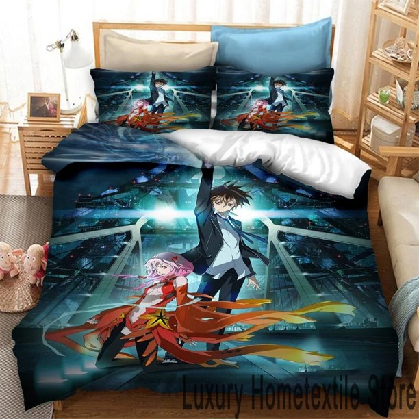 Guilty Crown Bedding Set Duvet Cover Comforter Pillowcase Boys Girls Adults Bedroom Bed Sheets