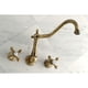 thumbnail image 5 of Llenadora de bañera para montaje en pared Kingston Brass KS1023AX, latón envejecido, 5 of 6