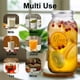 thumbnail image 5 of Mason Jar Galssmagic de boca ancha de 1,9 L (64 oz) x3 con tapa hermética, 5 of 6