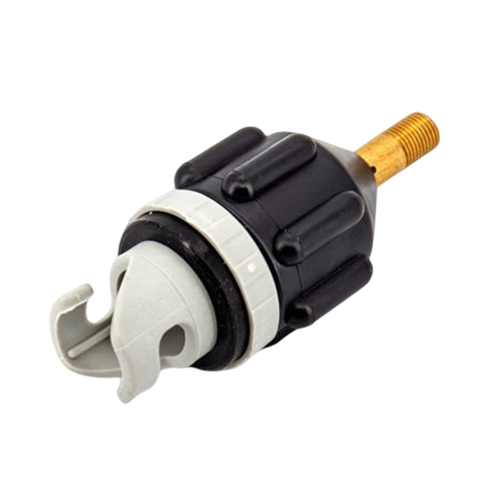 Magideal - Adaptador De Bomba De Bote Inflable, Accesorio De Bomba De Aire, Conector Convertidor, Válvula De Aire Multifunción Para Cama Inflable, Kayak, Deporte Negro