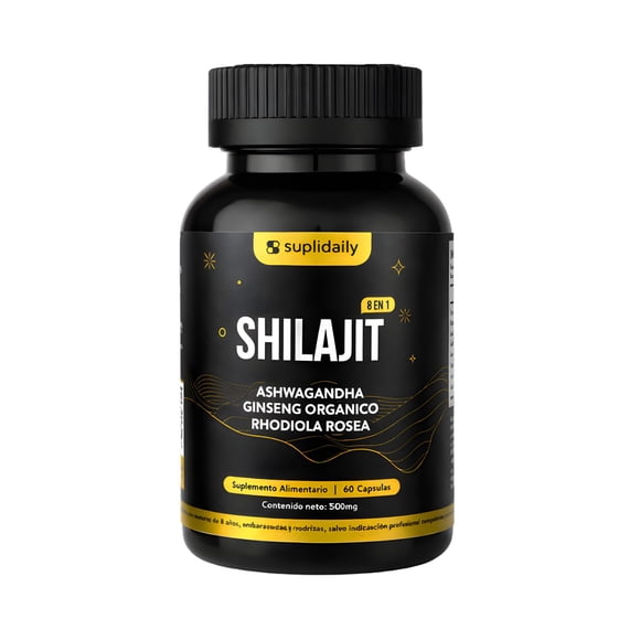 SHILAJIT 8 EN 1 SUPLIDAILY 60 CAPSULAS ENERGIA