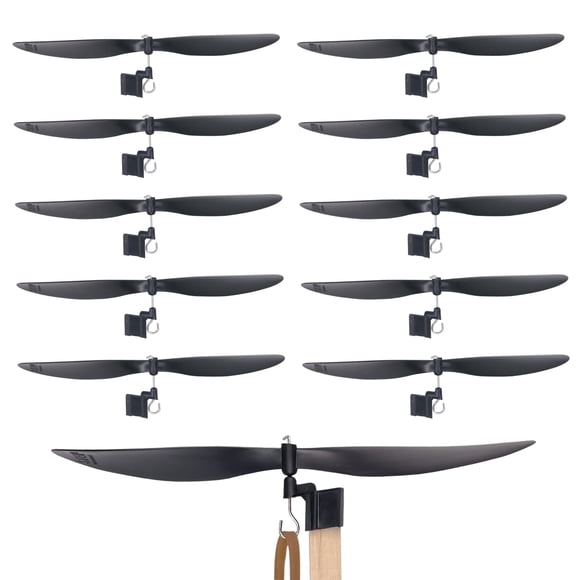 Hélices de plástico STEM Inventions de 6 pulgadas, paquete de 10, para construir aviones, helicópteros y más con bandas elásticas, se adaptan a bastones de artesanía y madera de balsa