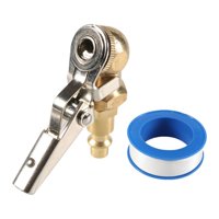 Magideal - Portabrocas De Aire Para Neumáticos De Bloqueo Con Clip, Adaptador De Boquilla Para Inflador De Neumáticos, Portabrocas De Latón Resistente Para Compr