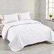 thumbnail image 1 of Cubrecama Quilt De Verano King Medida 250x270cm Delgado + 2 Fundas De Almohada Blanco, 1 of 3