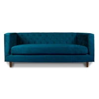Latam Home - Sofa Brescia 3 C Tela Velvet Vivian Azul