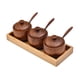 thumbnail image 2 of Tarro De Madera Para Especias, Botes De Condimentos A Prueba De Polvo Para Restaurantes, Granja, Cafetería, Tres Tarros Con Bandeja, 2 of 3
