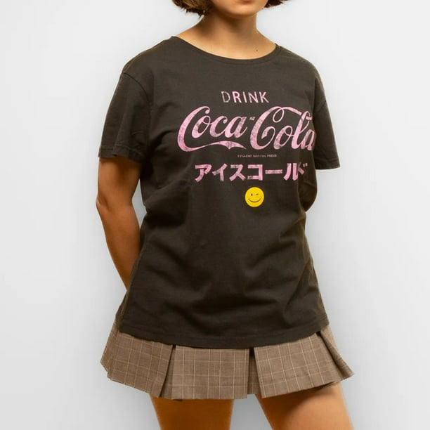 Polera Mujer YOU Coca Cola Coke Mujer Gris